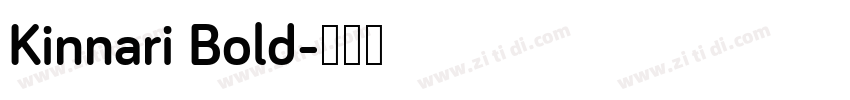 Kinnari Bold字体转换